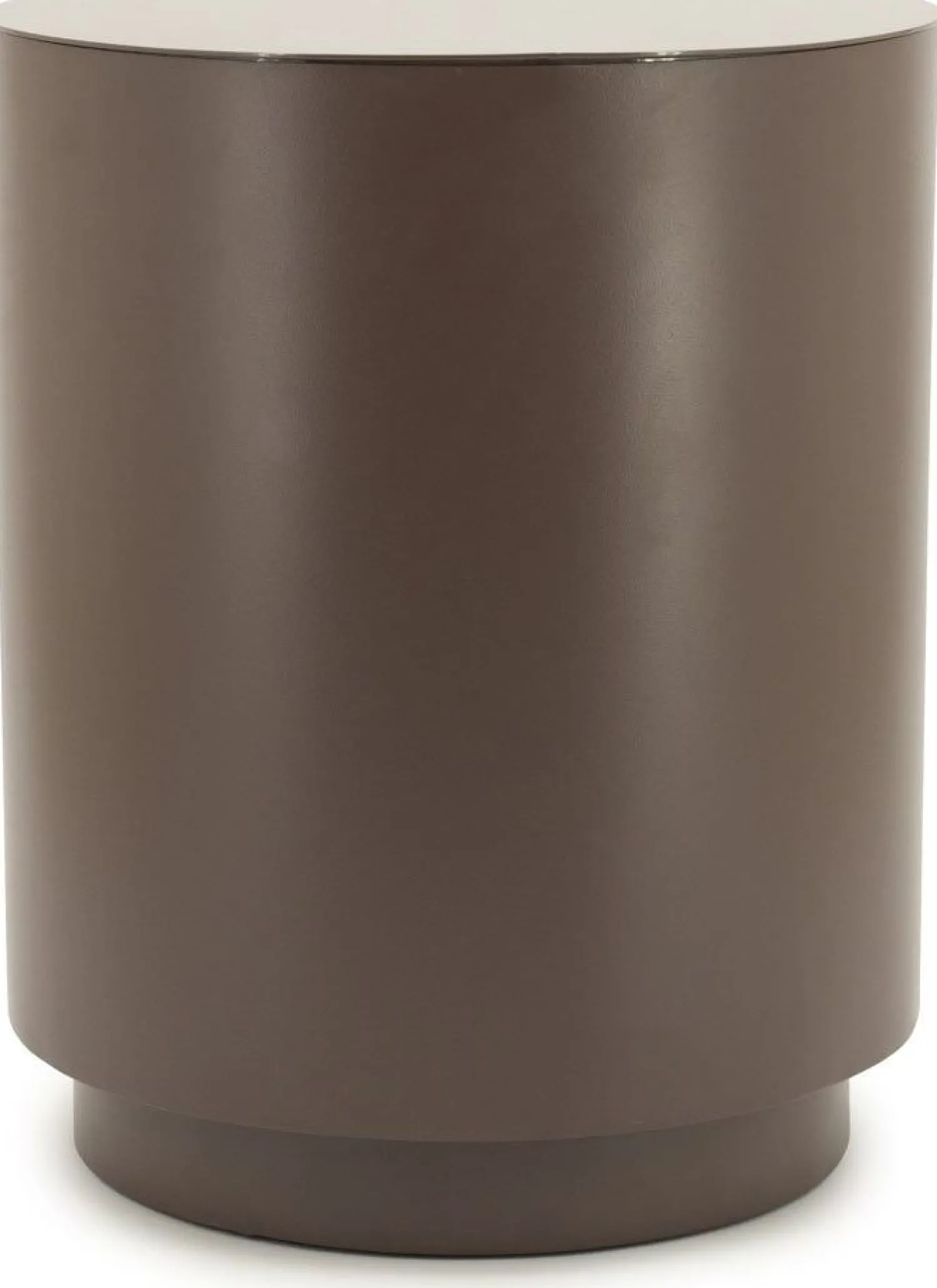 Industriële Bijzettafels|Ronde Bijzettafels-By Boo Mesita Bijzettafel Dark Taupe