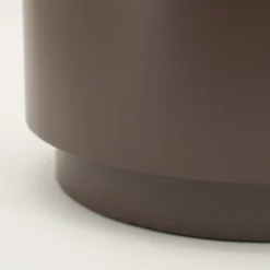 Industriële Bijzettafels|Ronde Bijzettafels-By Boo Mesita Bijzettafel Dark Taupe