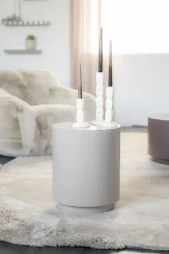 Ronde Bijzettafels-By Boo Mesita Bijzettafel Taupe