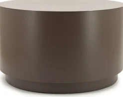 Ronde Salontafels-By Boo Mesita Salontafel Dark Taupe