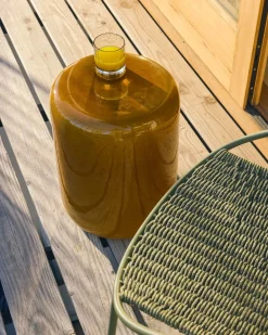 Ronde Bijzettafels-Kave Home Mesquida Bijzettafel Mosterdgeel