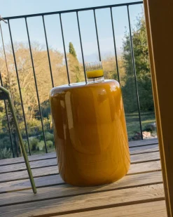 Ronde Bijzettafels-Kave Home Mesquida Bijzettafel Mosterdgeel