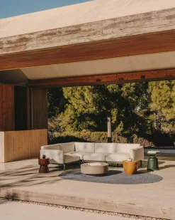 Tuintafels-Kave Home Mesquida Bijzettafel Mosterd