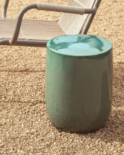 Ronde Bijzettafels-Kave Home Mesquida Bijzettafel Turquoise