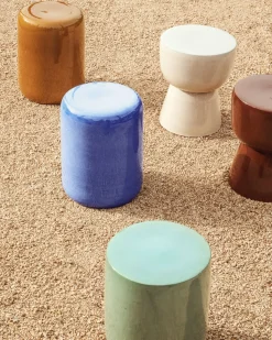 Ronde Bijzettafels-Kave Home Mesquida Bijzettafel Turquoise