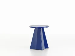 Poefjes & Krukjes-Vitra Metallique Tabouret Kruk Blue