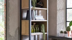Boekenkasten-Henders en Hazel Metalo Boekenkast Railway Brown, Desert Black