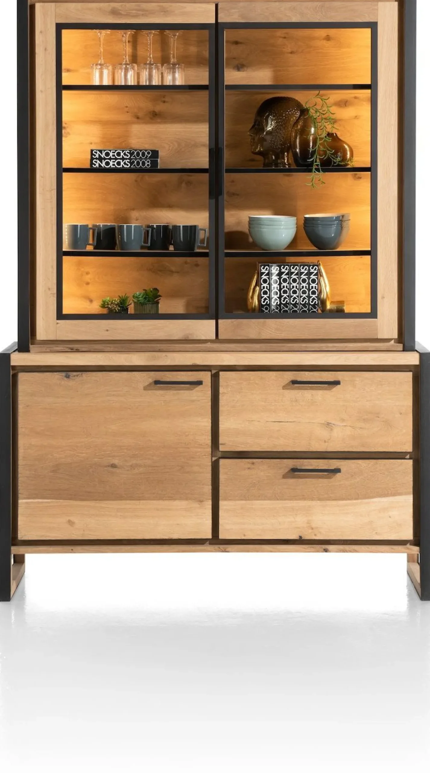 Buffetkasten|Buffetkasten-Henders en Hazel Metalo Buffetkast Railway brown