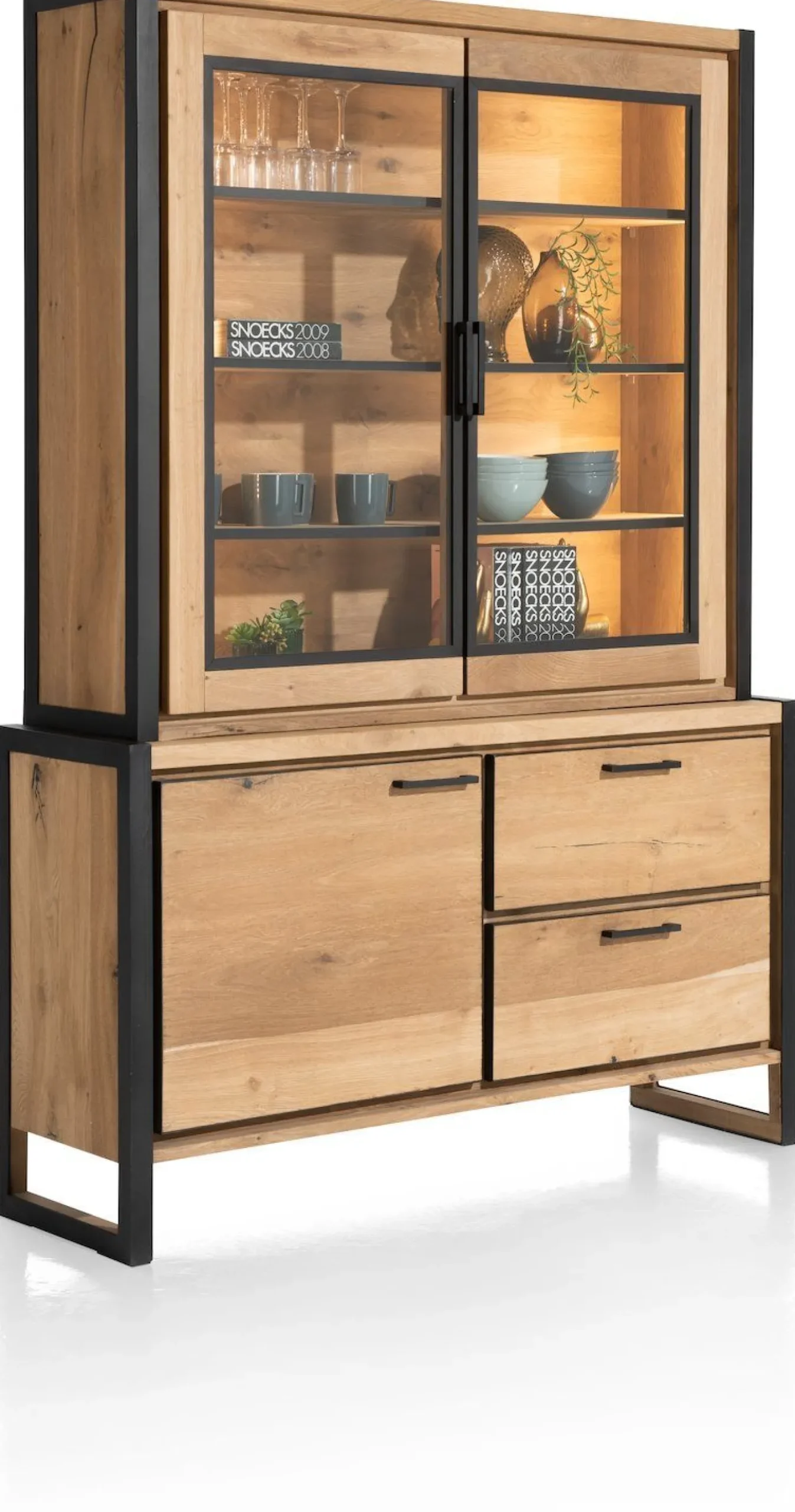 Buffetkasten|Buffetkasten-Henders en Hazel Metalo Buffetkast Railway brown