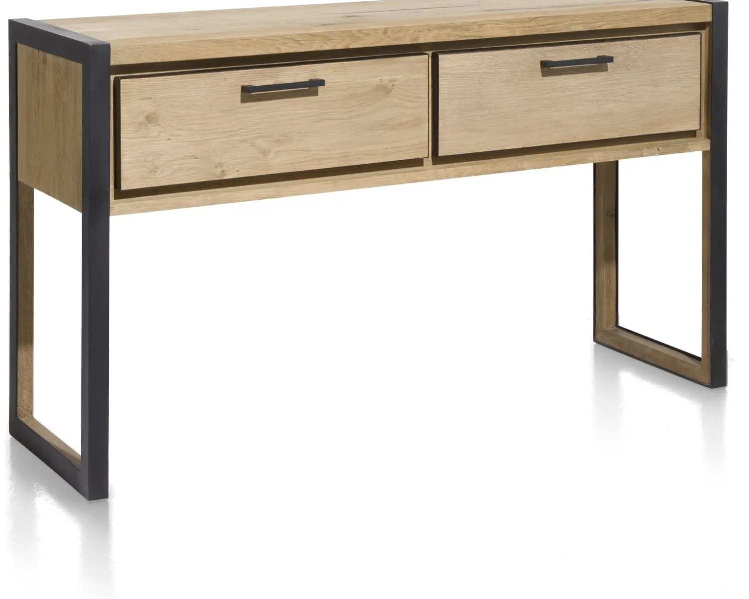 Dressoirs-Henders en Hazel Metalo Wandtafel Railway Brown, Desert Black