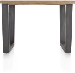 Houten Bartafels-Henders en Hazel Metalox V-poot Bartafel Railway Brown