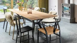 Houten Eettafels|Rechthoekige Eettafels-DTP Home Metropole Eettafel Natural