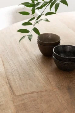 Houten Eettafels|Ronde Eettafels-DTP Home Metropole Rond Eettafel Natural