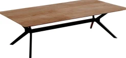 Houten Salontafels-DTP Home Metropole Salontafel Naturel, Zwart