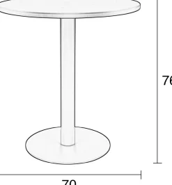 Tuintafels|Ronde Bijzettafels-Zuiver Metsu Bijzettafel Green