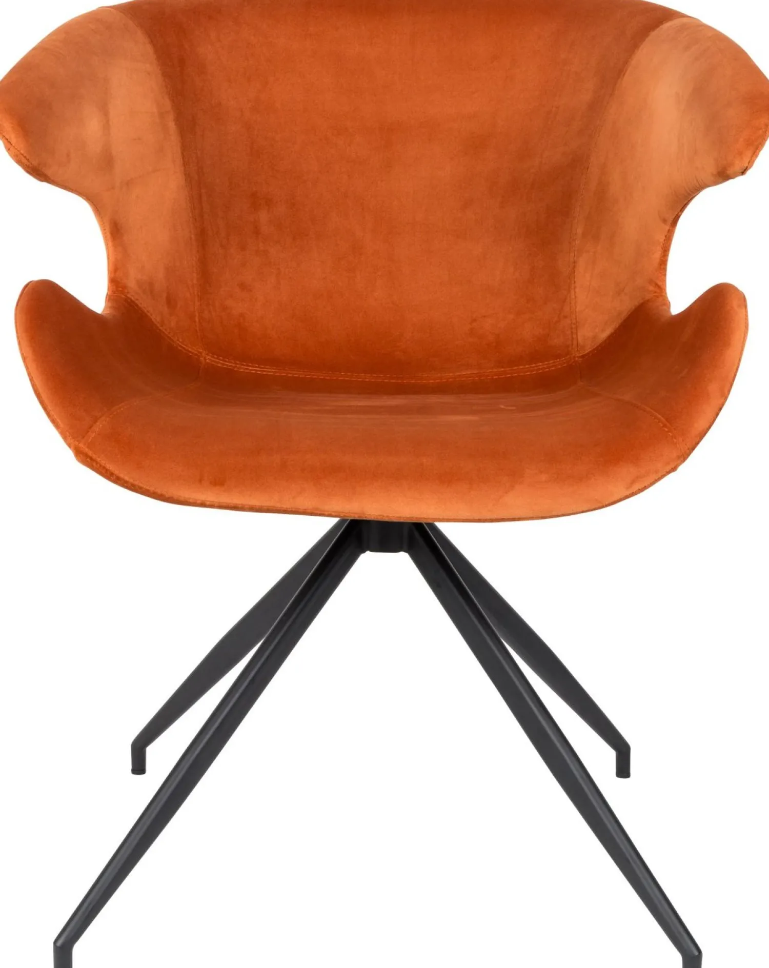 Eetkamerstoelen Met Armleuning-Zuiver Mia (set van 2) Eetkamerstoel Orange