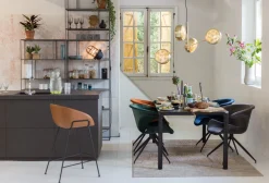 Eetkamerstoelen Met Armleuning-Zuiver Mia (set van 2) Eetkamerstoel Grey