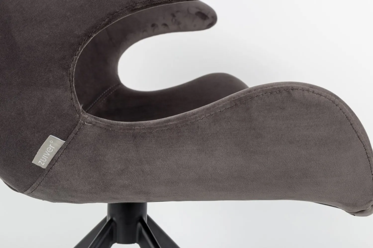 Eetkamerstoelen Met Armleuning-Zuiver Mia (set van 2) Eetkamerstoel Grey