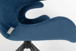 Eetkamerstoelen Met Armleuning-Zuiver Mia (set van 2) Eetkamerstoel Blue