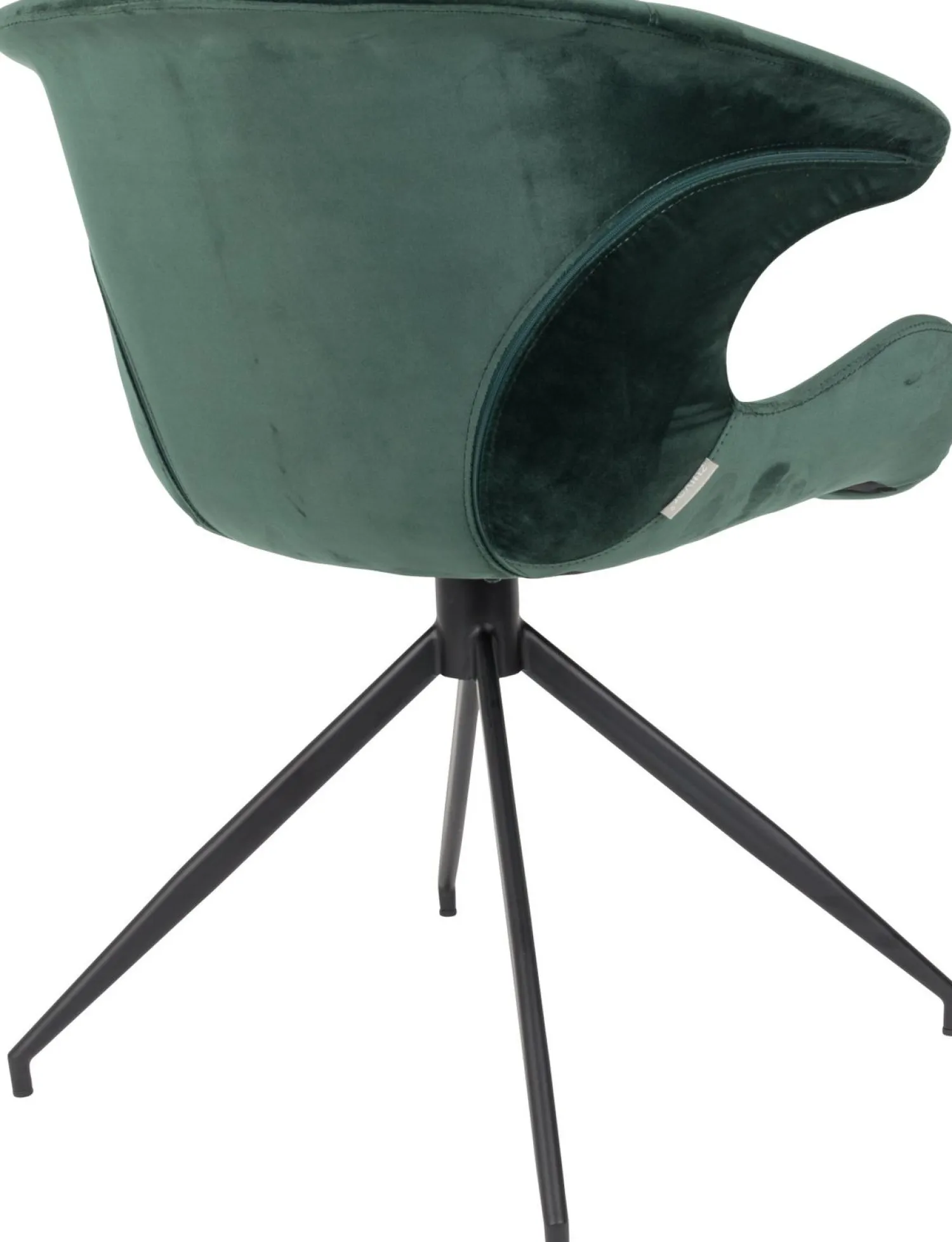 Eetkamerstoelen Met Armleuning-Zuiver Mia (set van 2) Eetkamerstoel Green