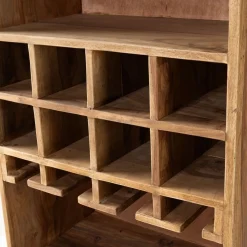 Wijnrekken|Opbergkasten-Feelings Wonen Miguel Wijnkast Natural