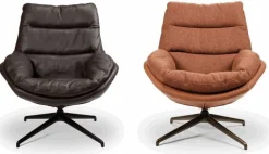 Draaifauteuils-Eijerkamp Collectie Mila Fauteuil Creme