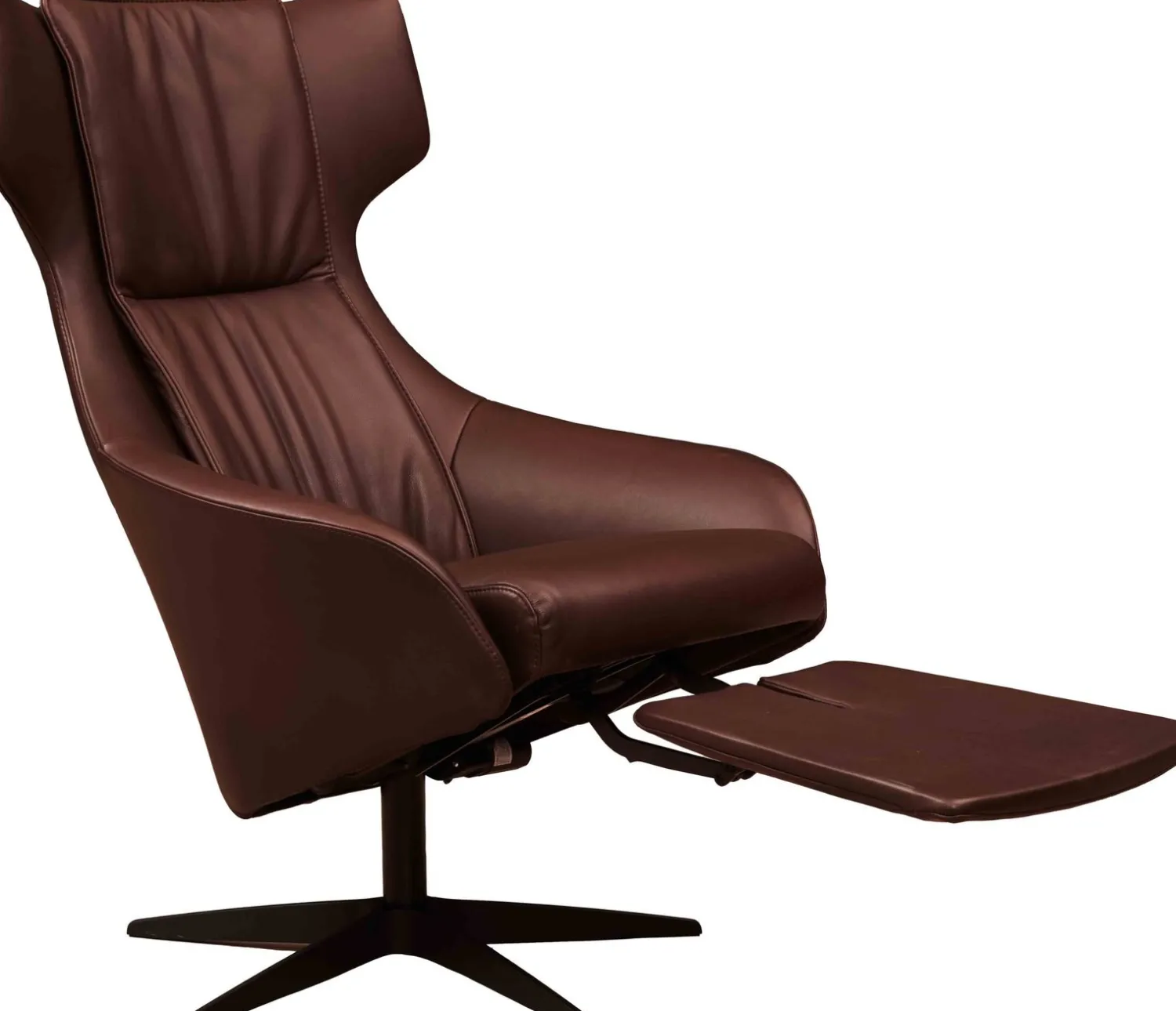 Leren Fauteuils|Relaxfauteuils-Eijerkamp Collectie Miles L Relaxfauteuil Zwart