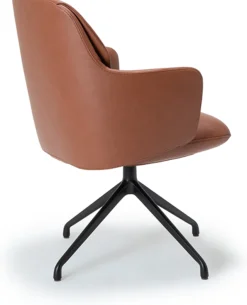 Eetkamerstoelen Met Armleuning-Movani Milo Eetkamerstoel Bronze