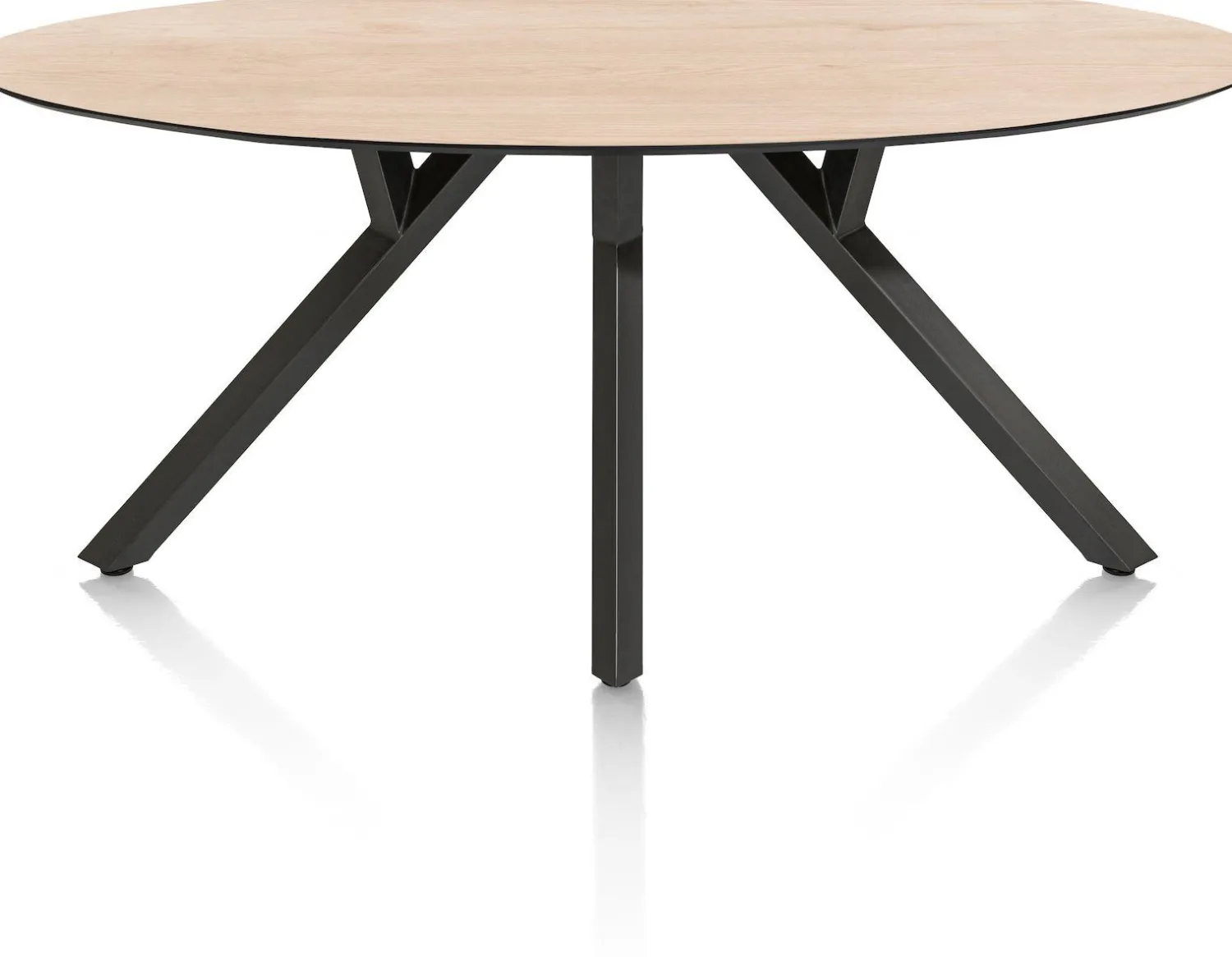 Ovale Eettafels-XOOON Minato Ovaal Eettafel Naturel