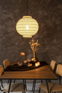 Hanglampen|Hanglampen-Dutchbone Ming Hanglamp Black, White
