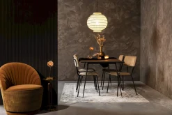 Hanglampen|Hanglampen-Dutchbone Ming Hanglamp Black, White