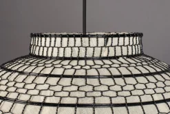 Hanglampen|Hanglampen-Dutchbone Ming Hanglamp Black, White