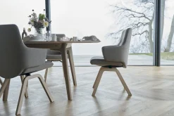 Eetkamerstoelen Met Armleuning-Stressless Mint Eetkamerstoel Dark Grey