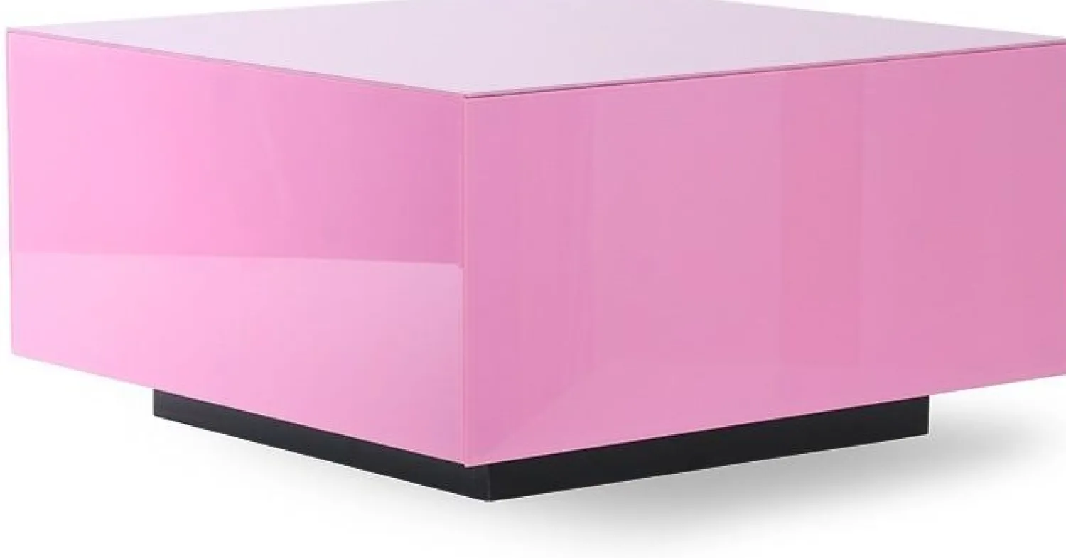 Vierkante Salontafels-HKLIVING Mirror Block Salontafel Pink