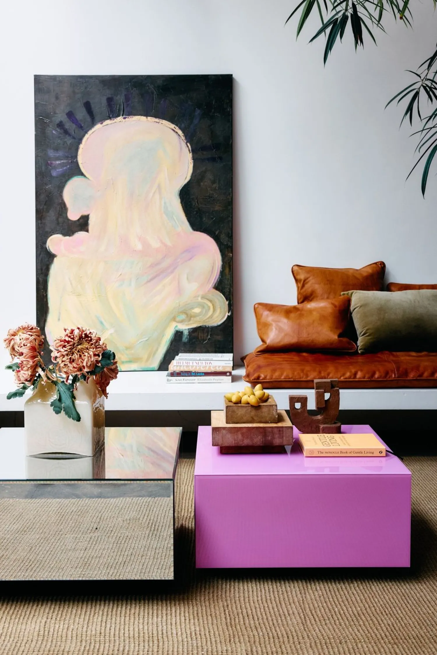 Vierkante Salontafels-HKLIVING Mirror Block Salontafel Pink