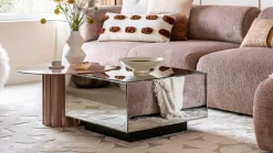 Vierkante Salontafels-HKLIVING Mirror Block Salontafel Clear