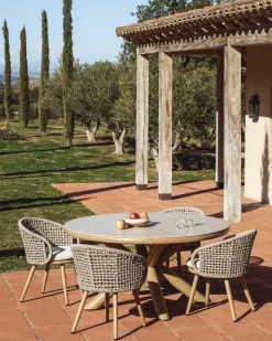 Tuintafels-Kave Home Mirtia Tuintafel Ecru
