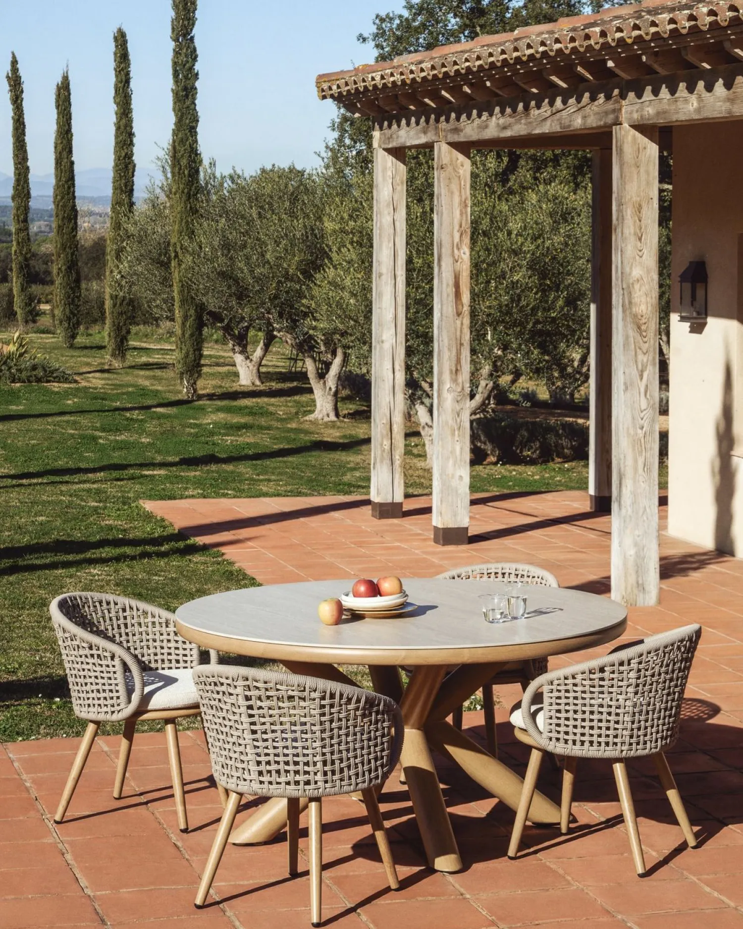 Tuintafels-Kave Home Mirtia Tuintafel Ecru