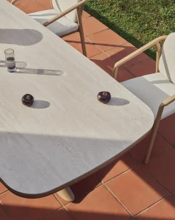 Tuintafels-Kave Home Mirtia Tuintafel Ecru