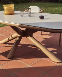Tuintafels-Kave Home Mirtia Tuintafel Ecru