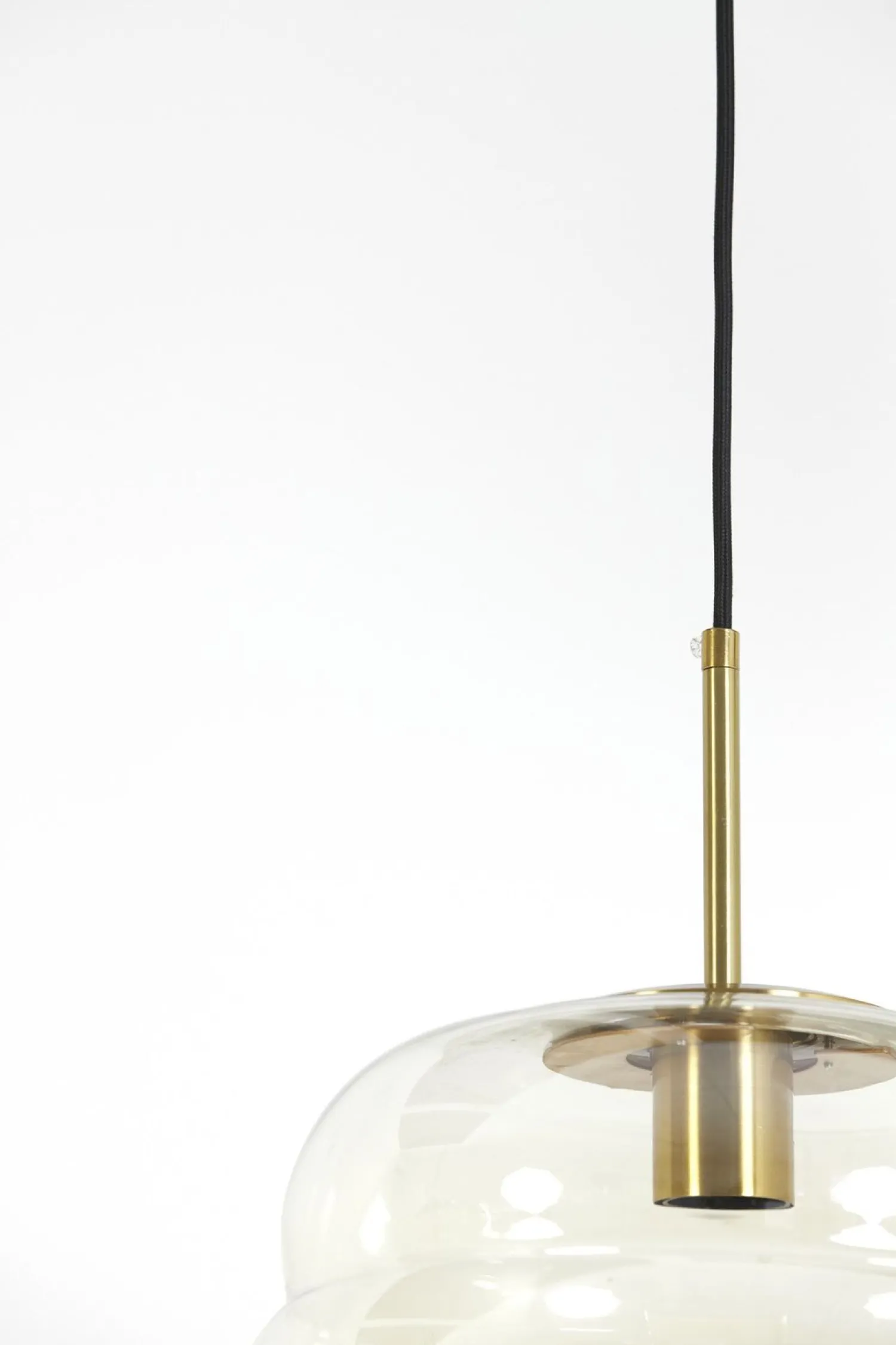 Glazen Hanglampen|Glazen Hanglampen-Trendhopper Misty Hanglamp Goud, Cognac