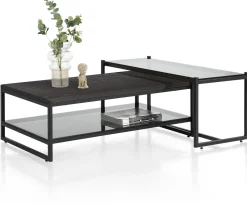 Houten Salontafels-XOOON Modali Salontafel Naturel, Onyx