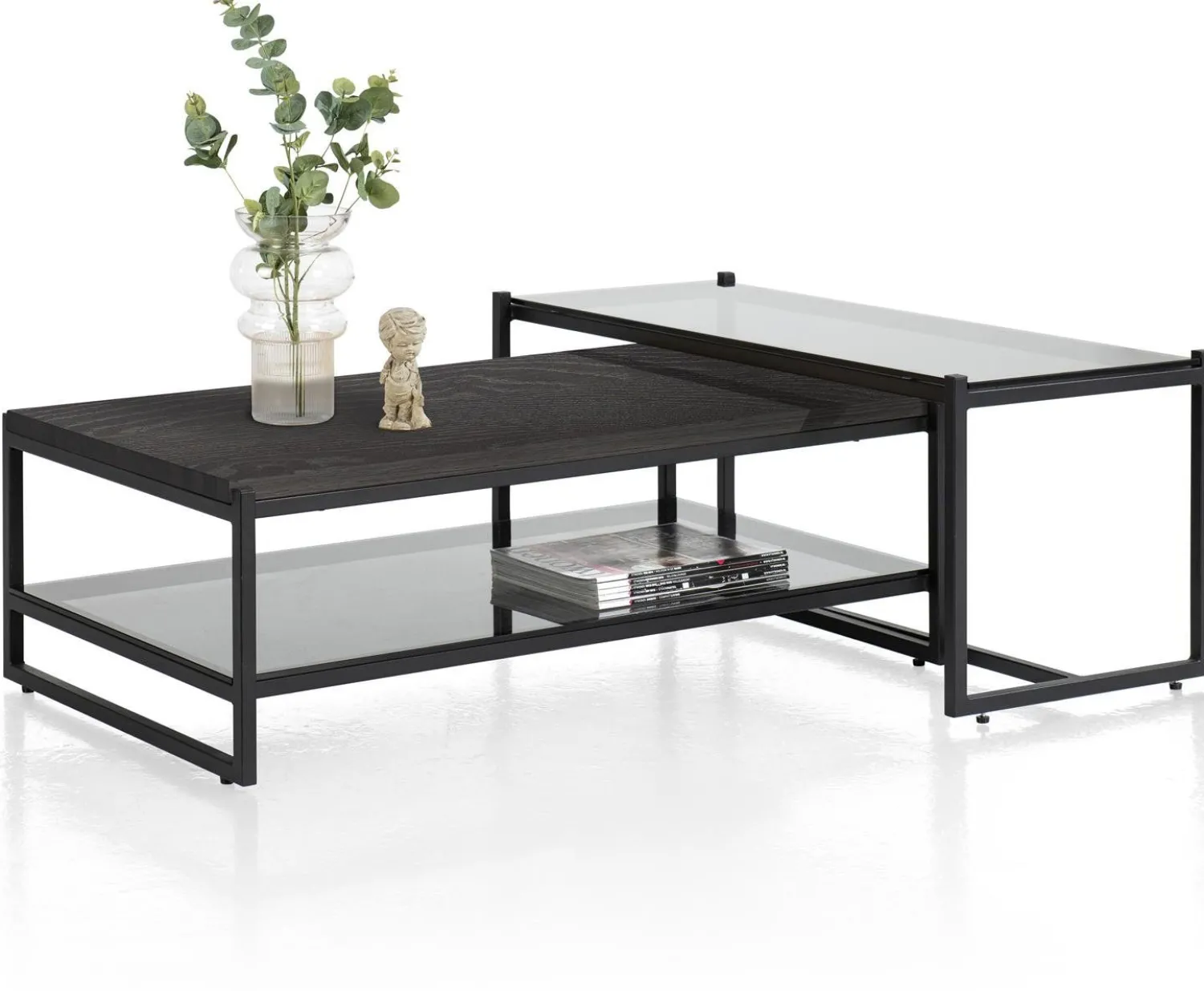 Houten Salontafels-XOOON Modali Salontafel Naturel, Onyx