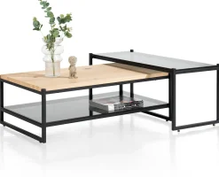 Houten Salontafels-XOOON Modali Salontafel Naturel, Onyx