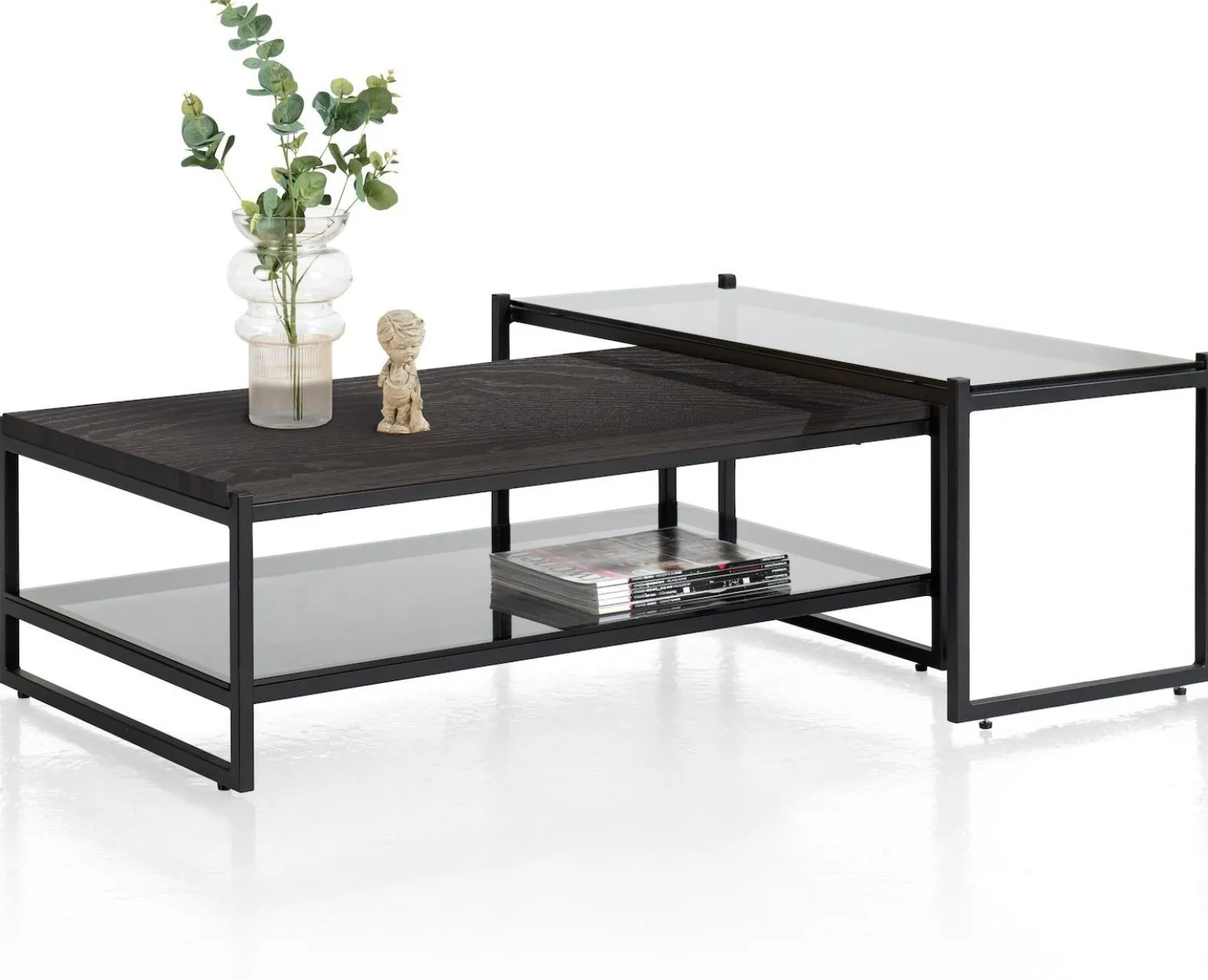 Houten Salontafels-XOOON Modali Salontafel Naturel, Onyx