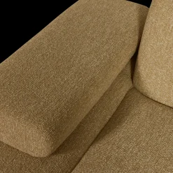 Elementenbanken-WOOOD Mojo Bouclé Chaise Longue Yellow, Brown Melange