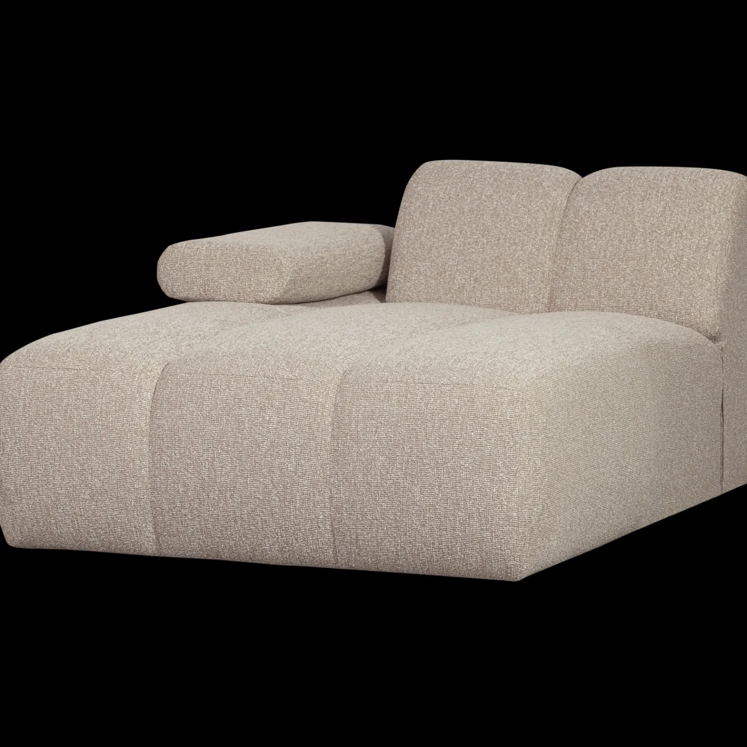 Elementenbanken-WOOOD Mojo Bouclé Chaise Longue Beige Melange