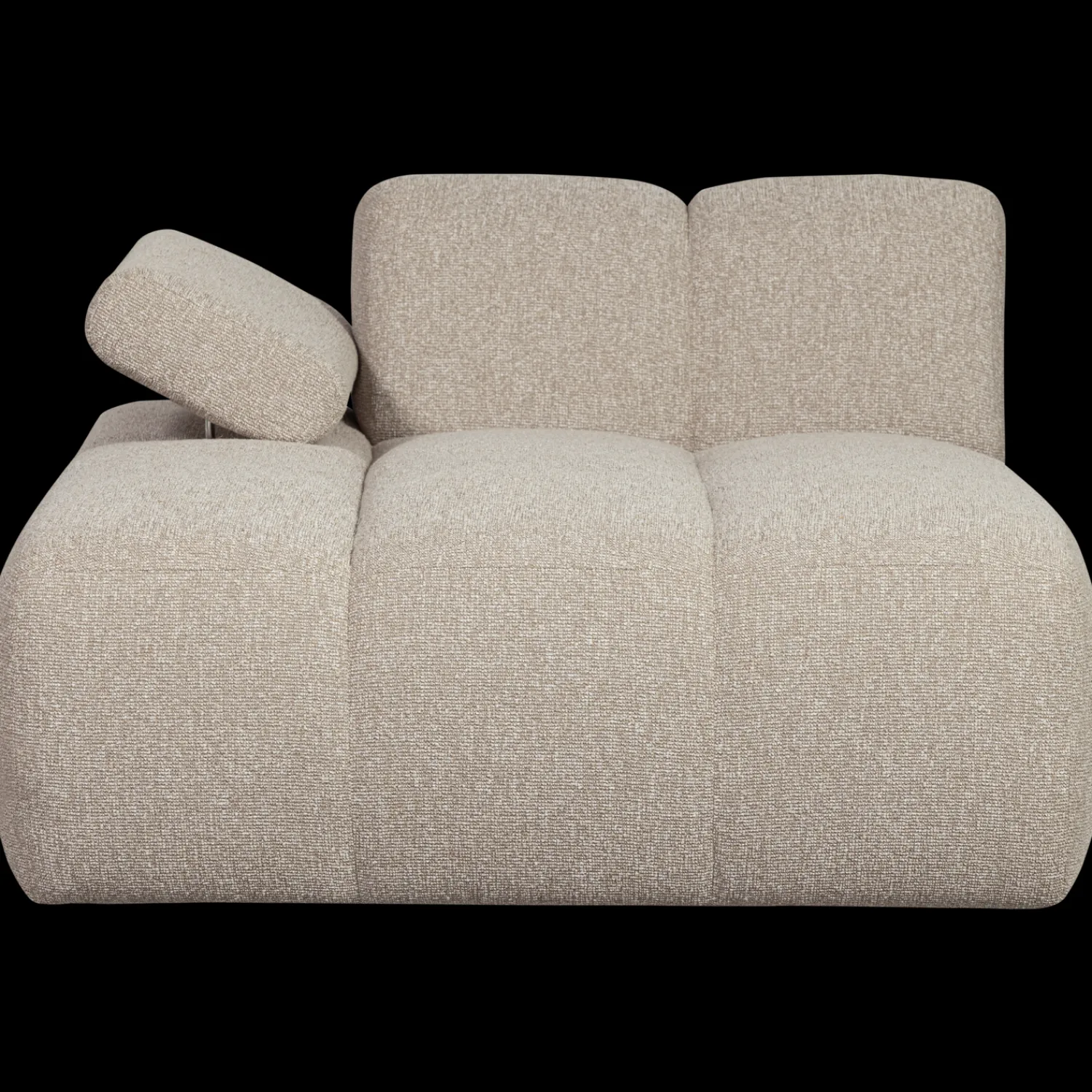 Elementenbanken-WOOOD Mojo Bouclé Chaise Longue Beige Melange