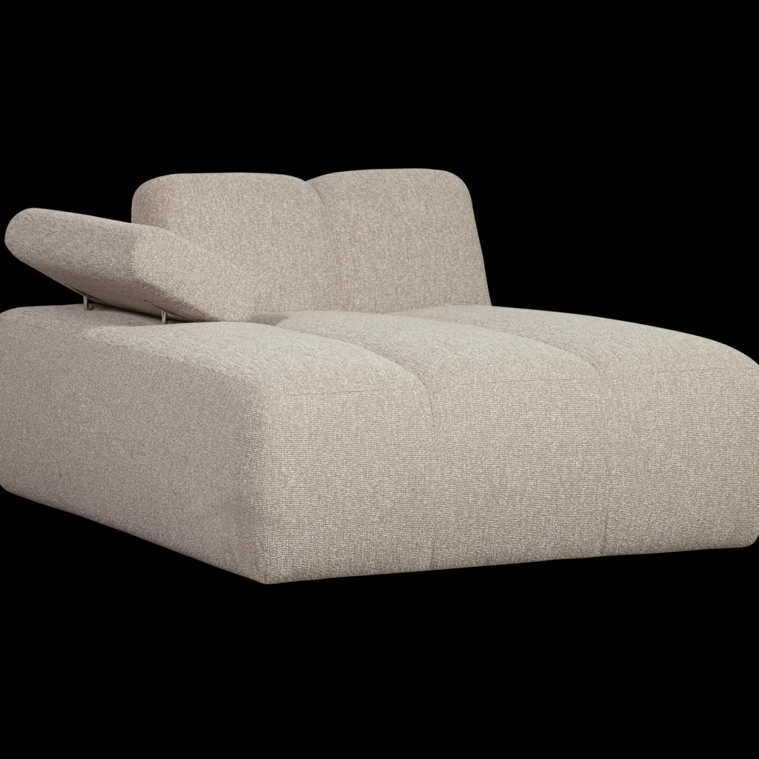 Elementenbanken-WOOOD Mojo Bouclé Chaise Longue Beige Melange