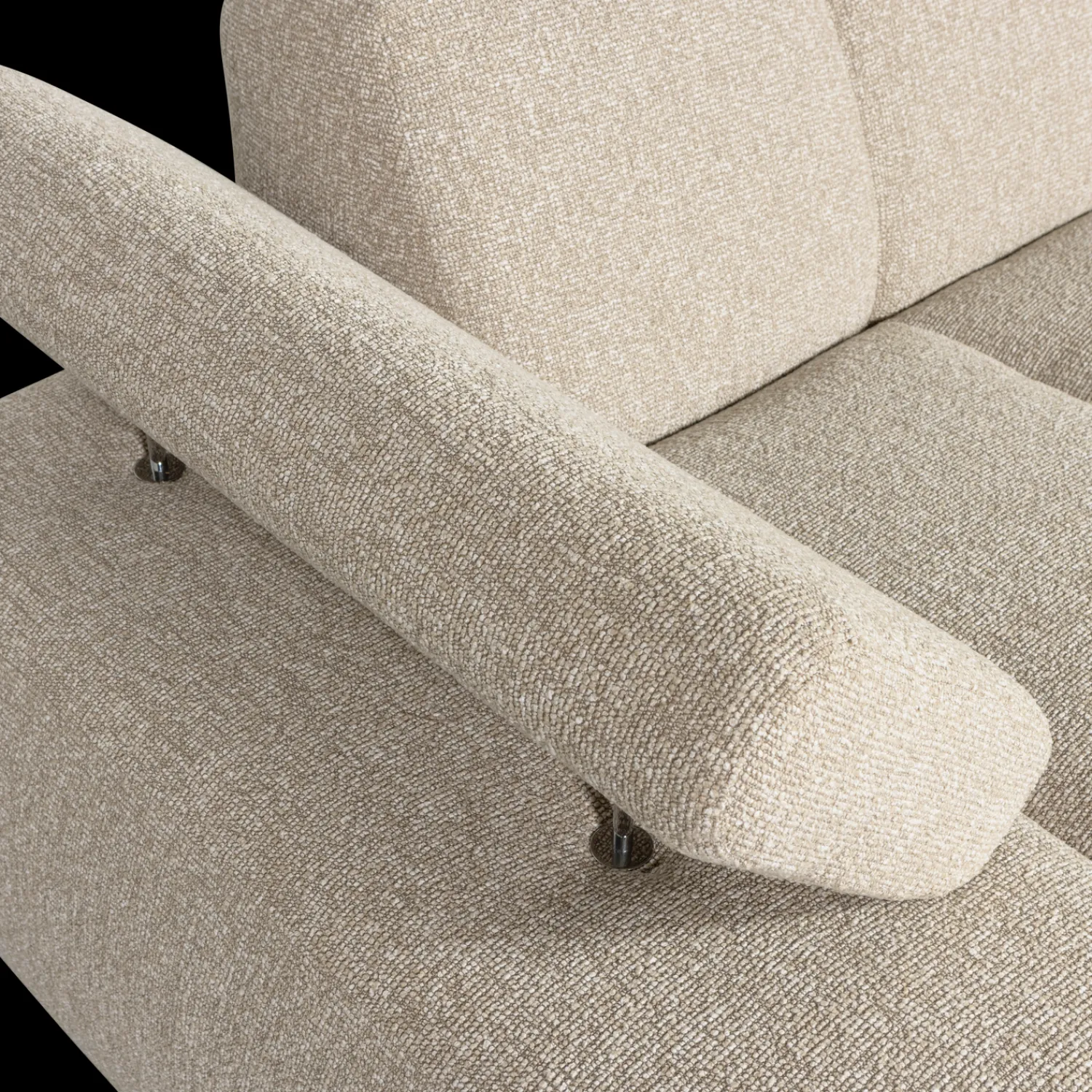 Elementenbanken-WOOOD Mojo Bouclé Chaise Longue Beige Melange